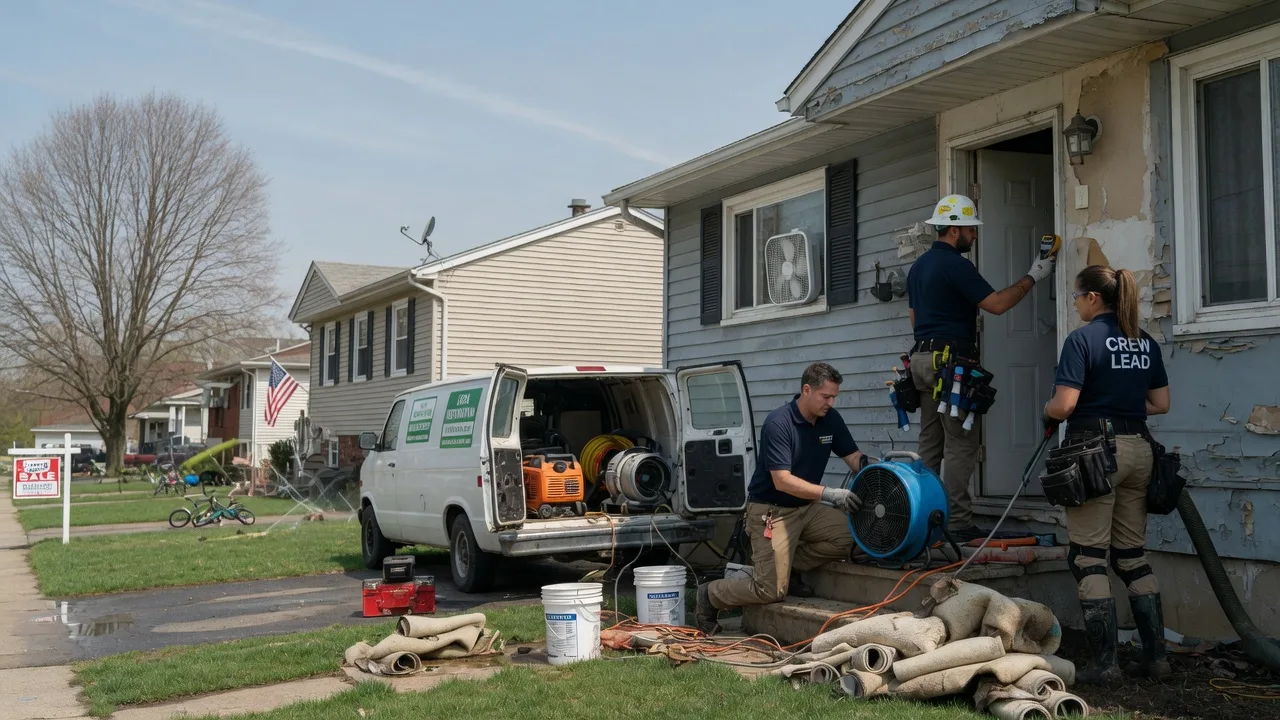 Flood Cleanup in Palos Heights, IL near me